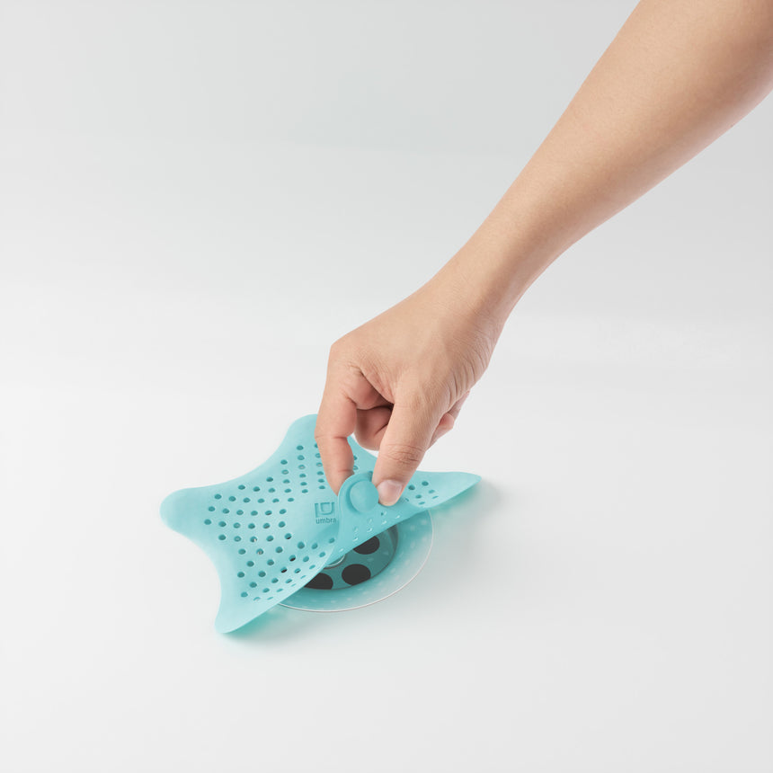Drain Stop & Hair Catcher | color: Lagoon Blue | Hover