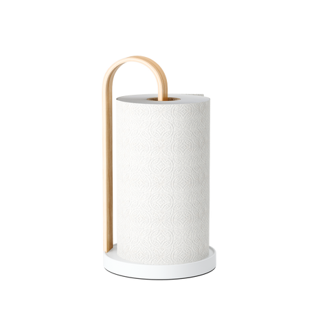 Paper Towel Holders | color: White-Natural