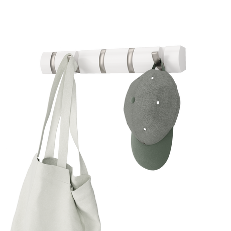 Wall Hooks | color: White-Nickel