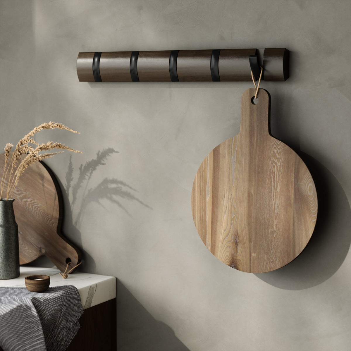 Wall Hooks | color: Black-Walnut