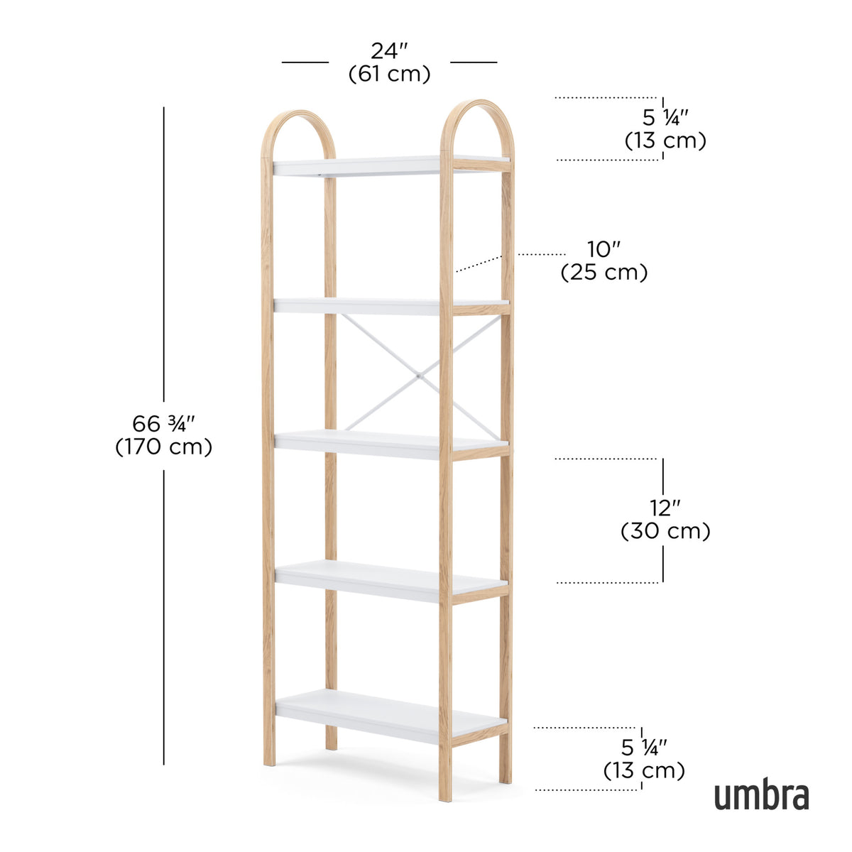 Shelves & Magazine Racks | color: White-Natural