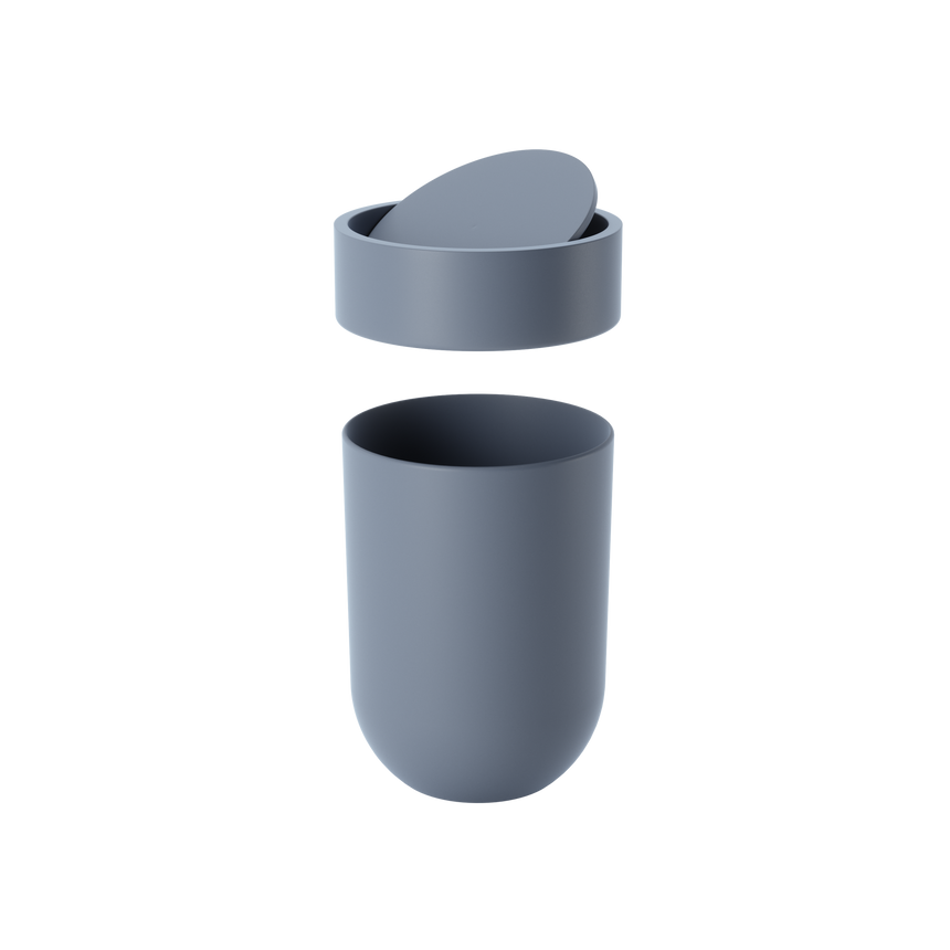 Bathroom Trash Cans | color: Slate Blue