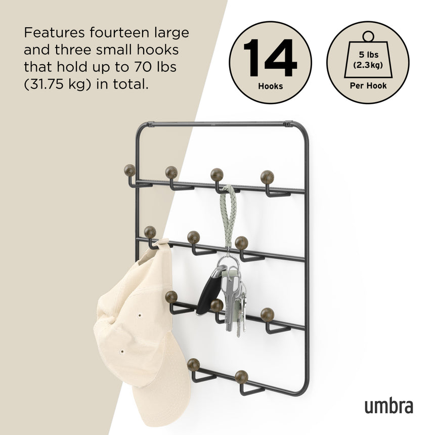 Over The Door Hooks | color: Black-Walnut