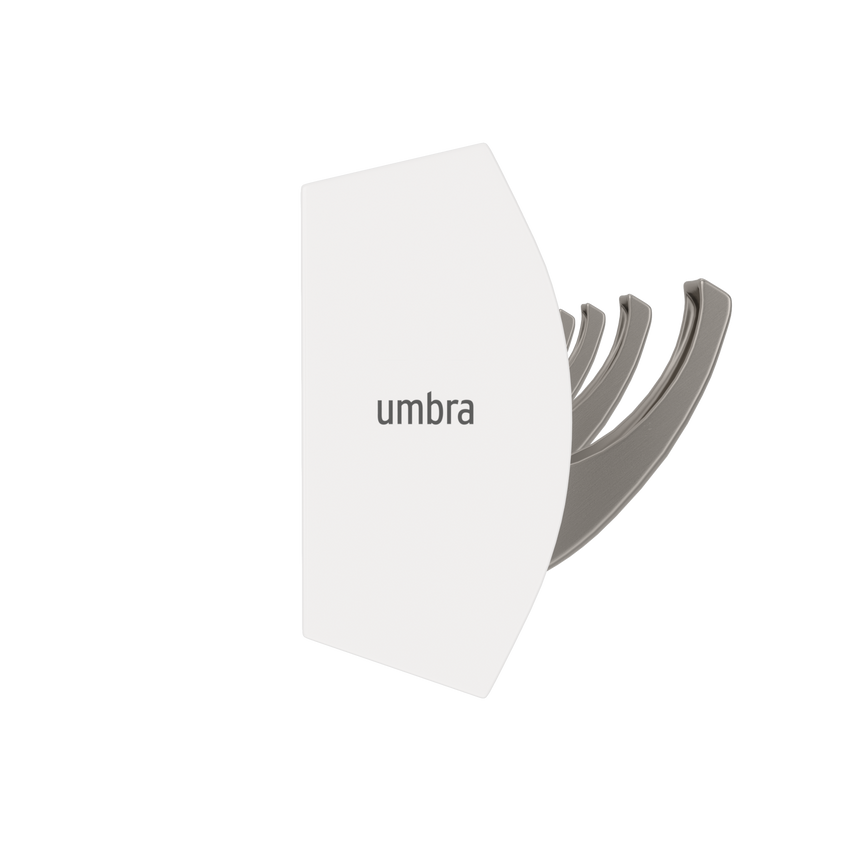 Wall Hooks | color: White-Nickel