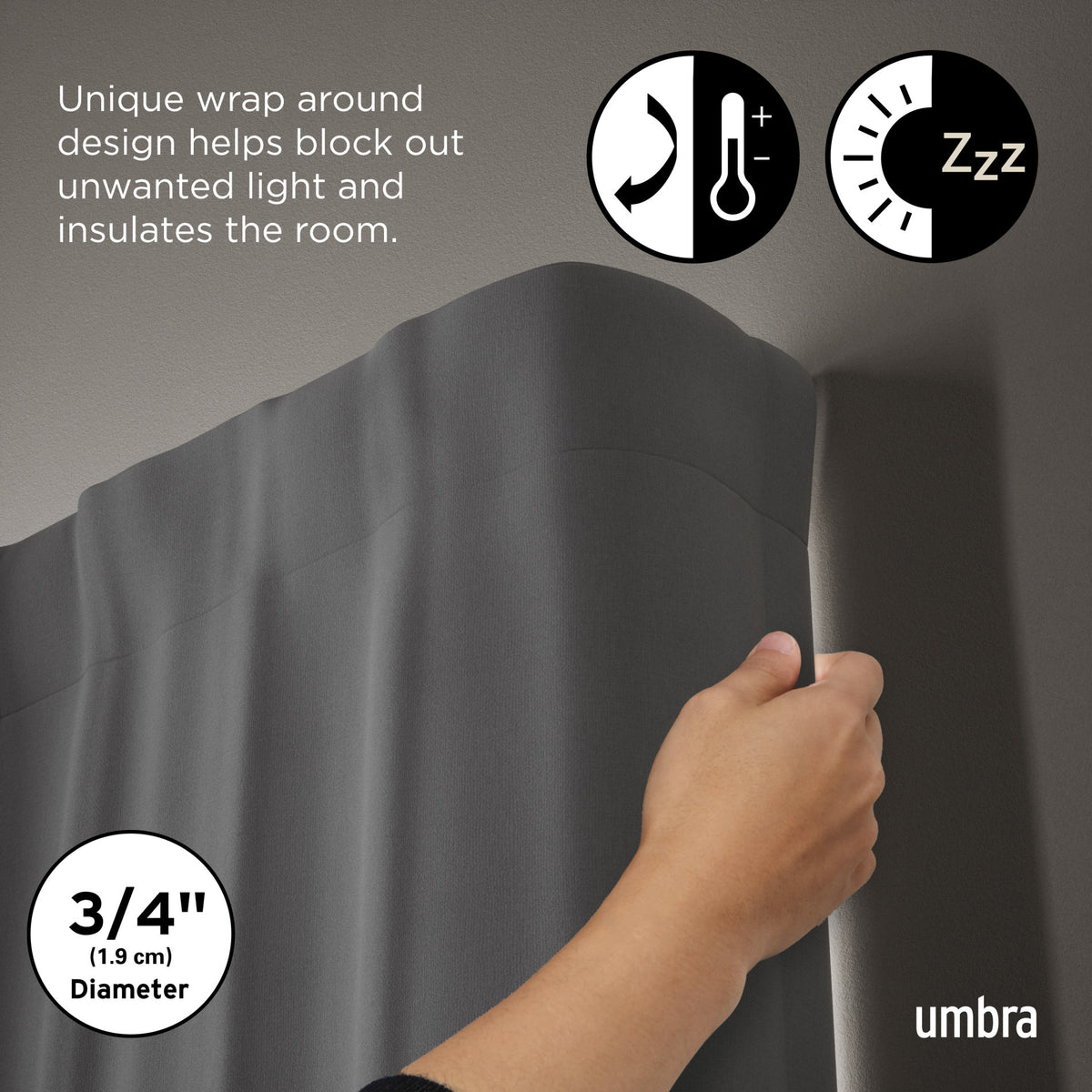 Single Curtain Rods
| color: Matte-Nickel | size: 48-88" (122-224 cm) | diameter: 3/4" (1.9 cm)