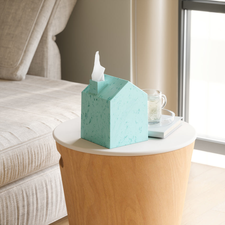 Tissue Box Cover & Trays | color: Ocean Blue | Hover