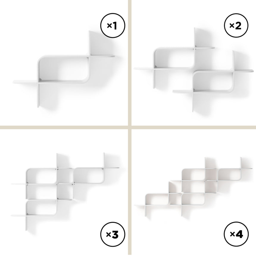 Shelves & Magazine Racks | color: White