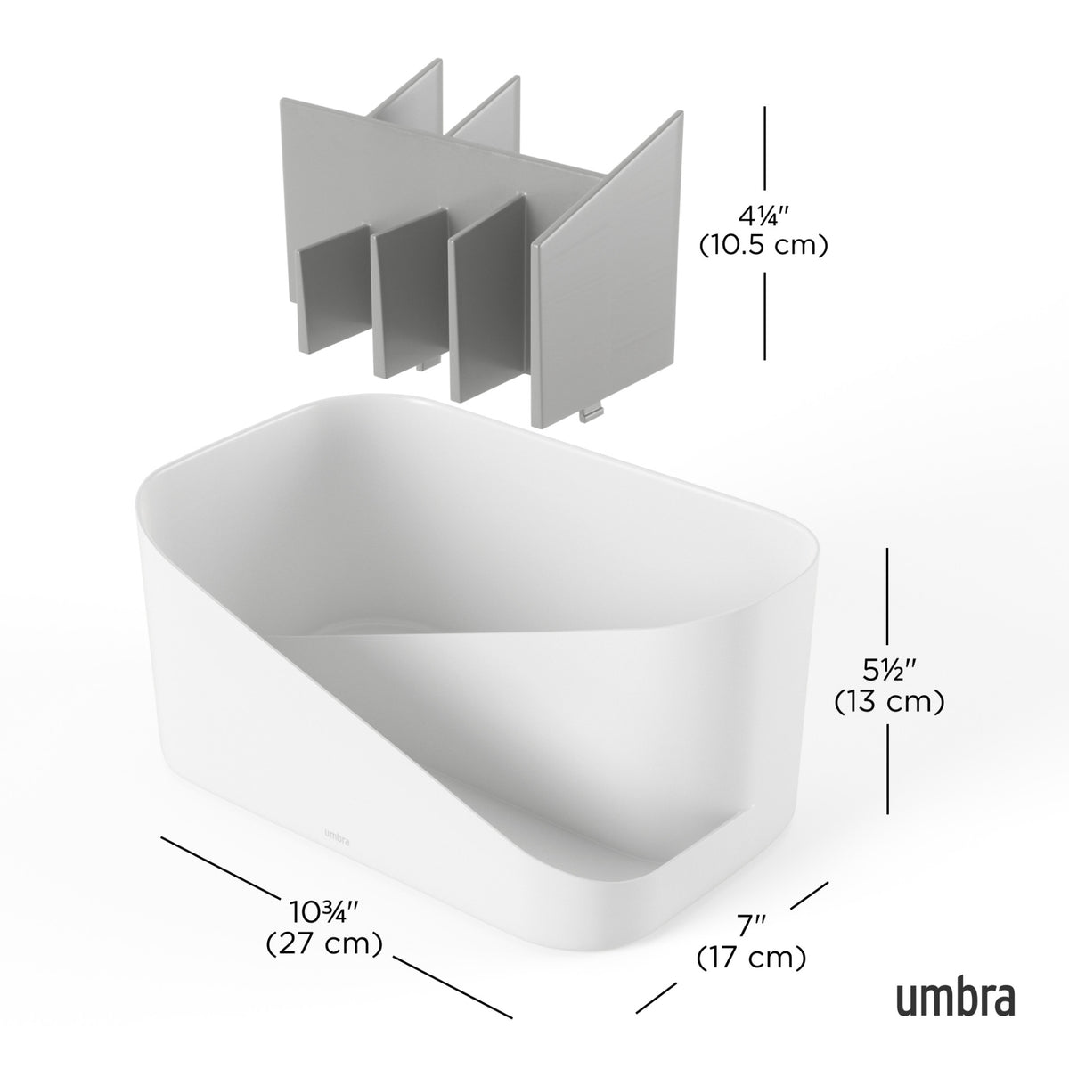 Cosmetic Organizers | color: White-Grey