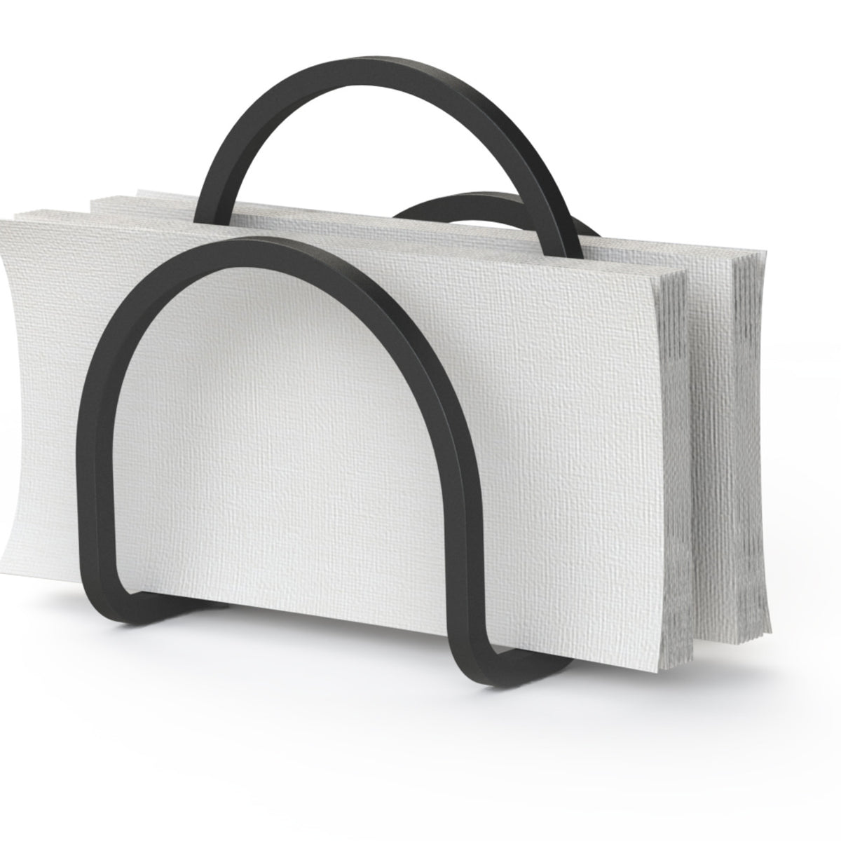 ReWu Serviettenhalter Anker Metall - Maritime Tischdekoration 10x8x14cm