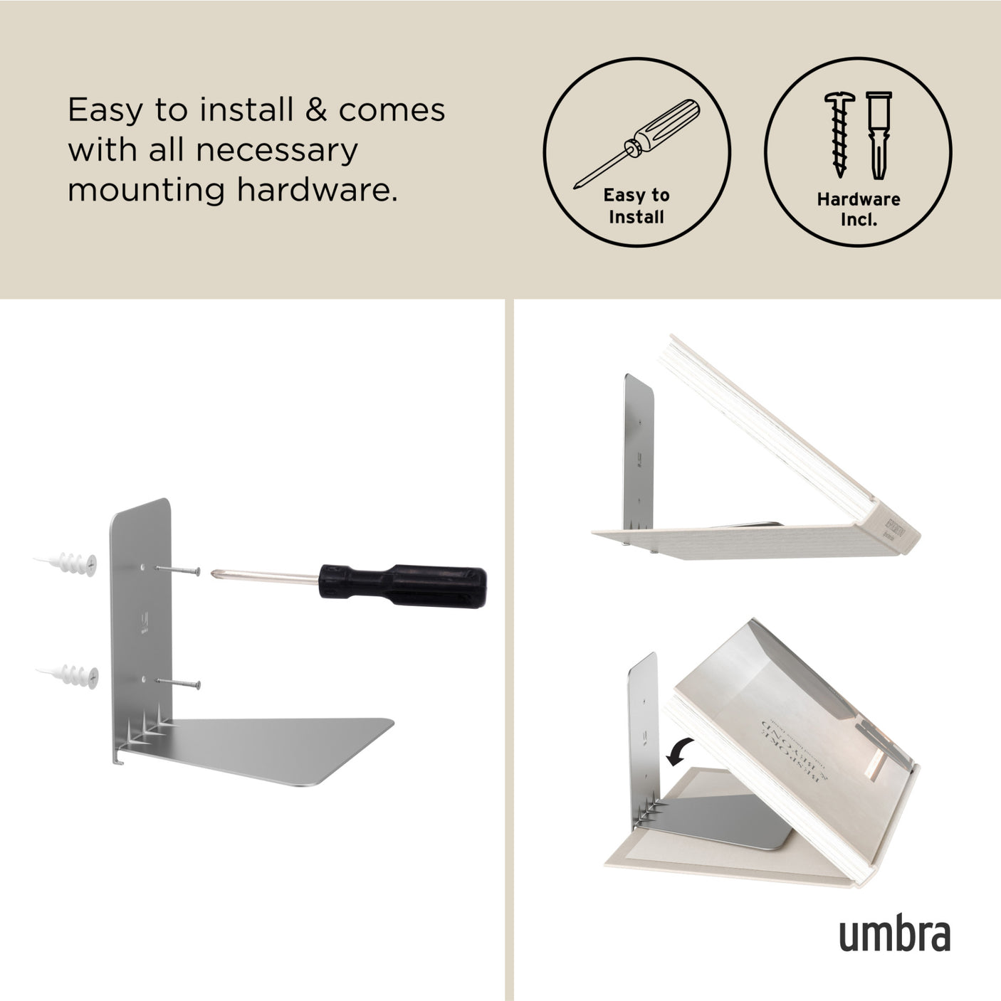 Shelves & Magazine Racks | color: Silver | size: Small