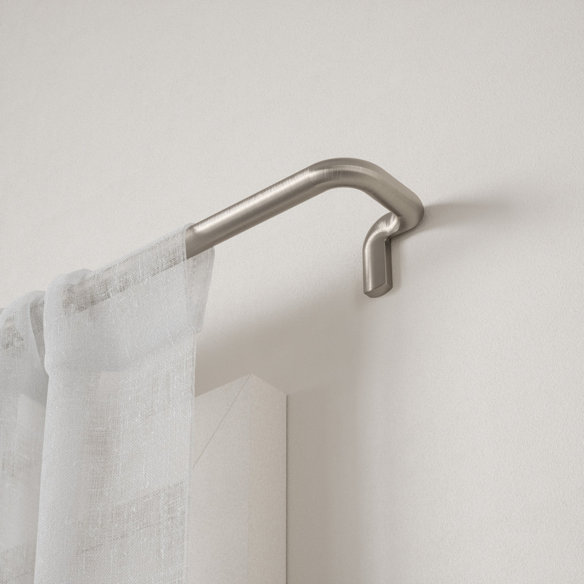 Single Curtain Rods
| color: Matte-Nickel | size: 28-48" (71-122 cm) | diameter: 3/4" (1.9 cm) | Hover