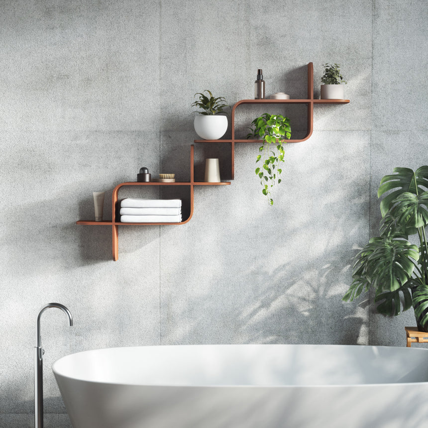 Shelves & Magazine Racks | color: Light-Walnut