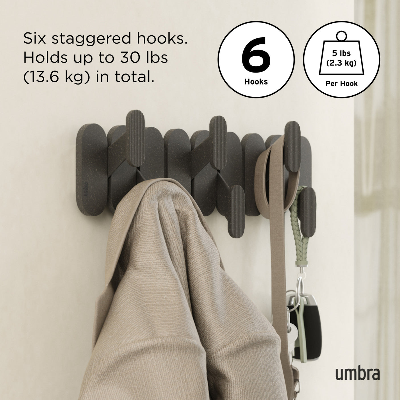 Wall Hooks | color: Black