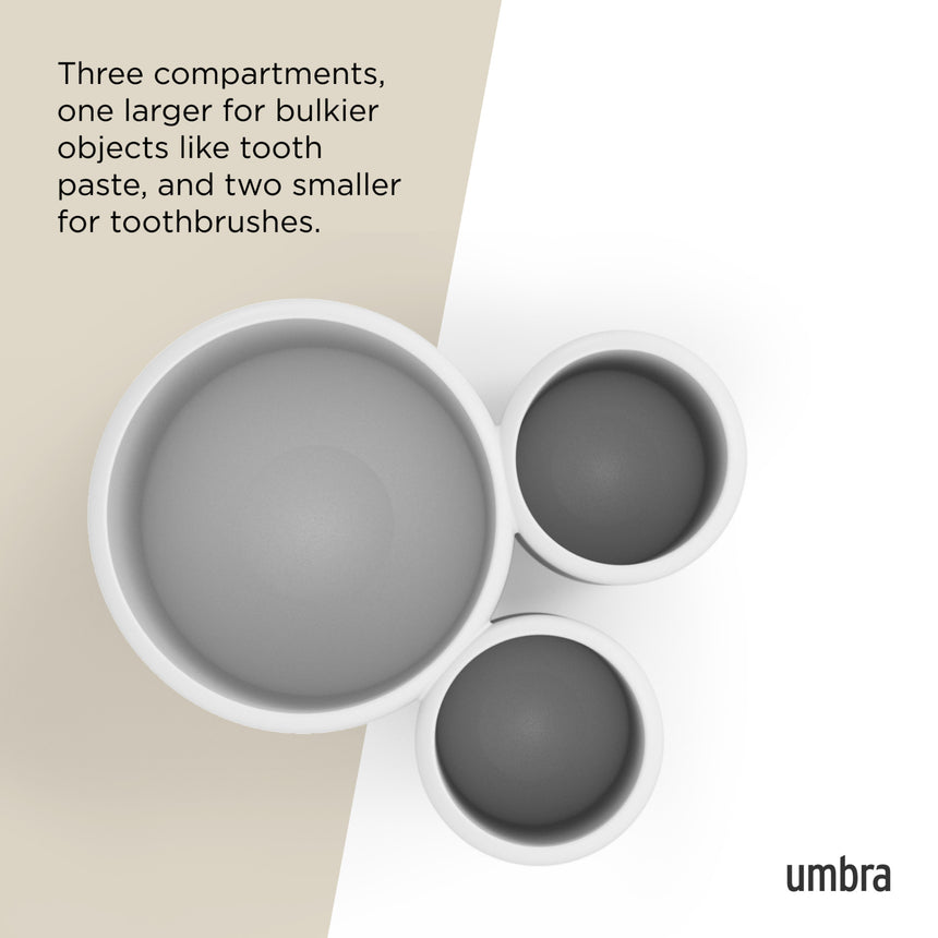 Tumblers & Toothbrush Holders | color: White