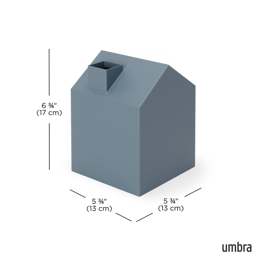 Tissue Box Cover & Trays | color: Slate Blue