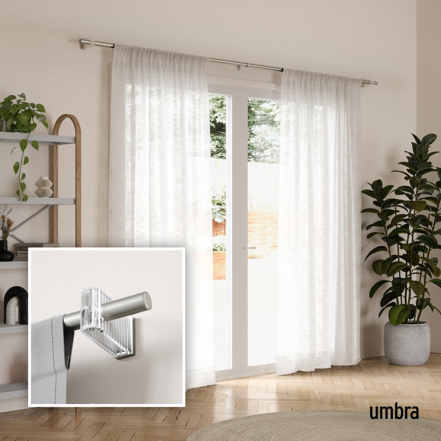 | color: Nickel-Steel | size: 42-120" (107-305 cm) | diameter: 1" (2.5 cm)