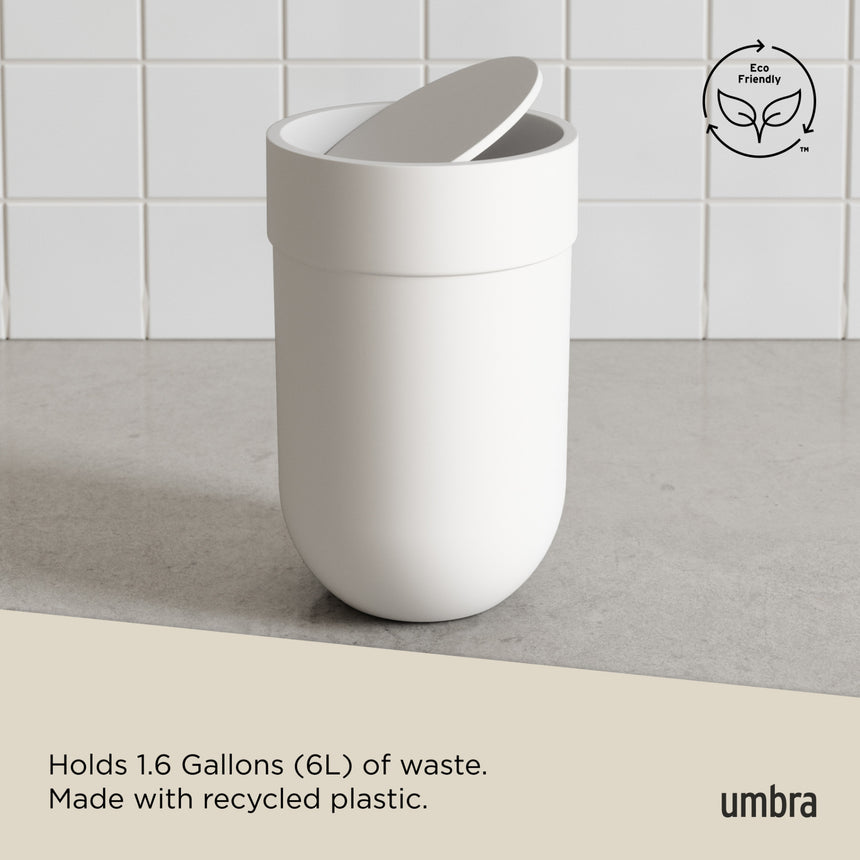 Bathroom Trash Cans | color: White