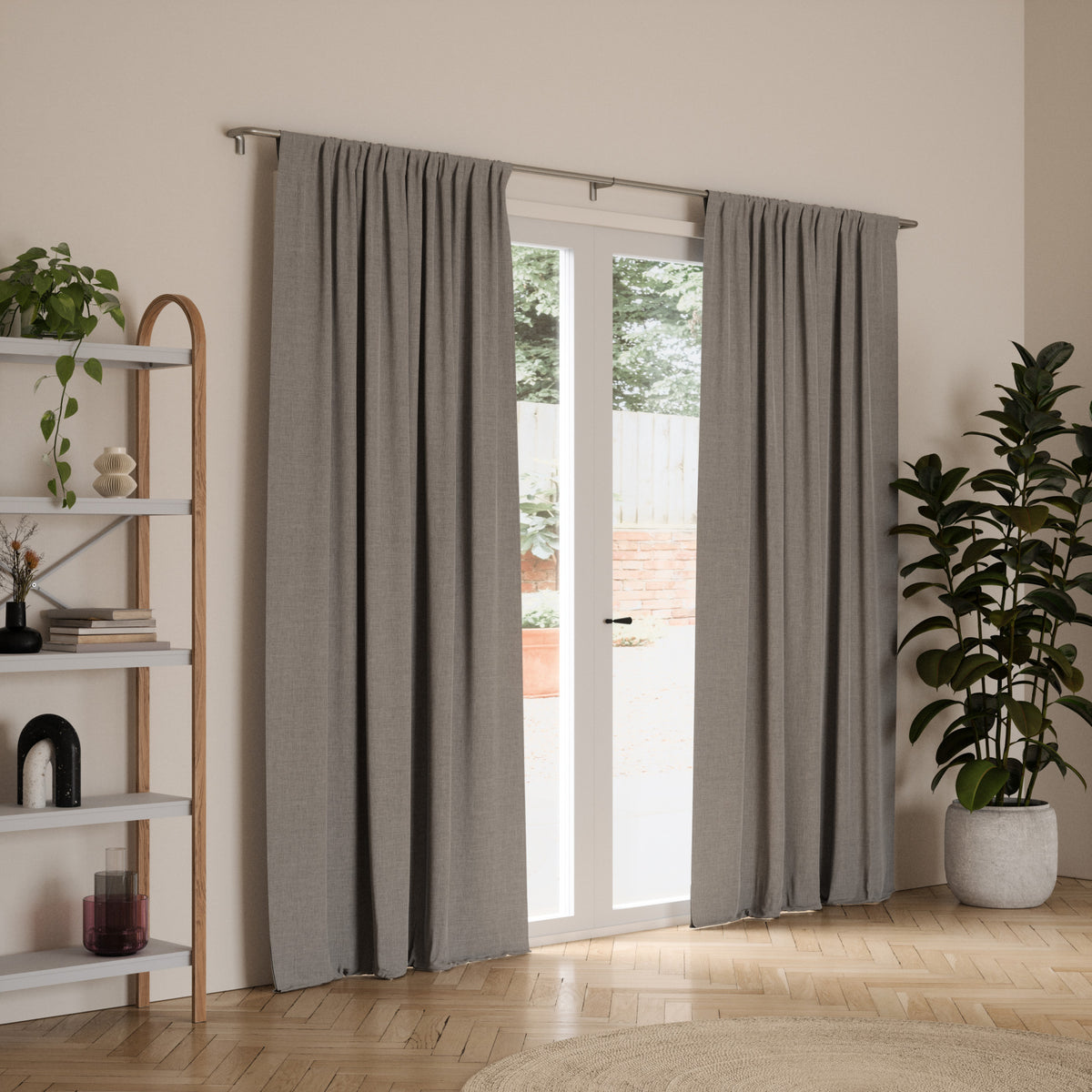Single Curtain Rods
| color: Matte-Nickel | size: 48-88" (122-224 cm) | diameter: 3/4" (1.9 cm)