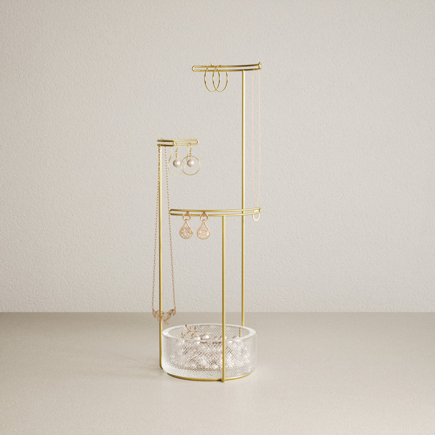 Jewelry Stands | color: Brass