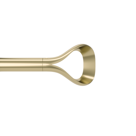 Single Curtain Rods | color: Gold | size: 42-120" (107-305 cm) | diameter: 1" (2.5 cm)