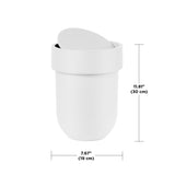 Bathroom Trash Cans | color: White