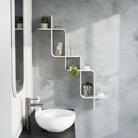 Shelves & Magazine Racks | color: White