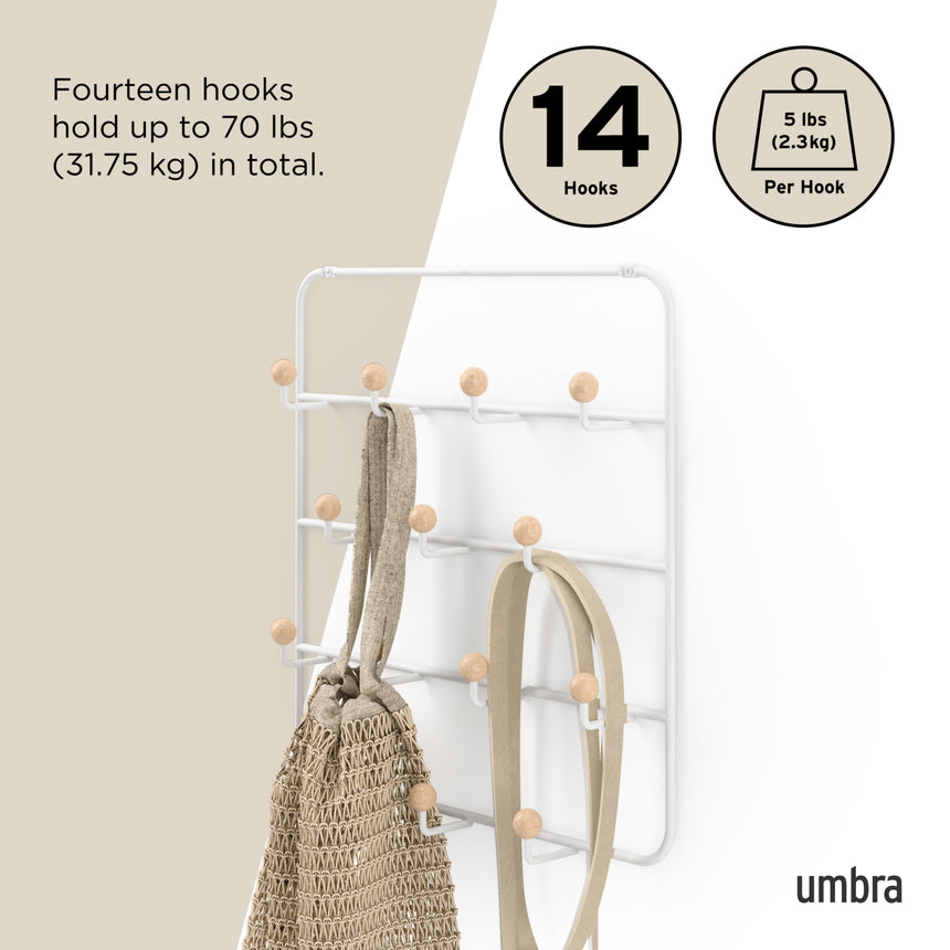 Over The Door Hooks | color: White-Natural