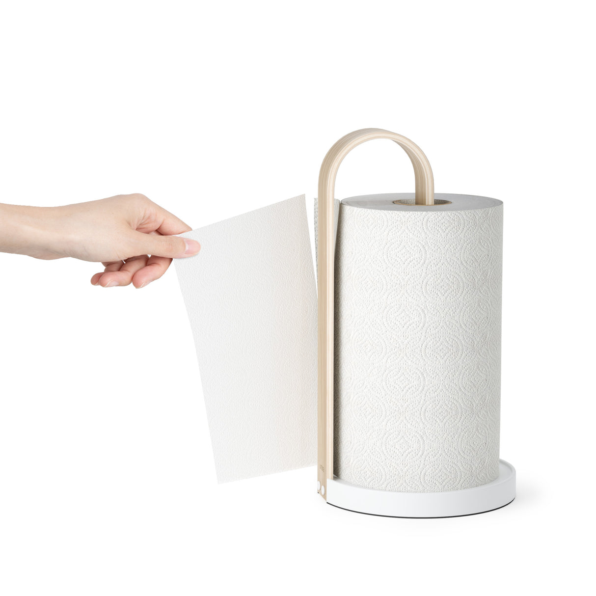 Paper Towel Holders | color: White-Natural