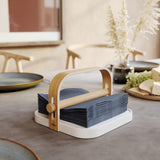 Napkin Holders | color: White/Natural