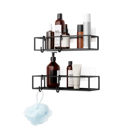 Shower Storage | color: Black | size: Set of Two