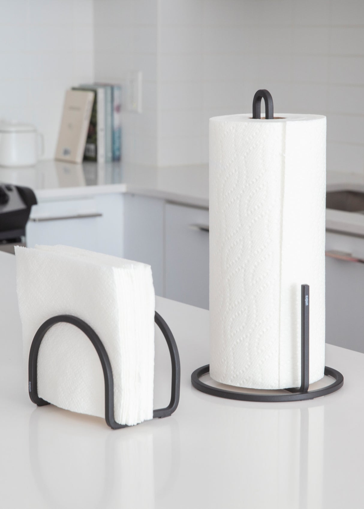 Countertop Paper Towel Holders | color: Black