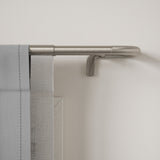 Double Curtain Rods | color: Matte-Nickel | size: 48-88" (122-224 cm) | diameter: 3/4" (1.9 cm)