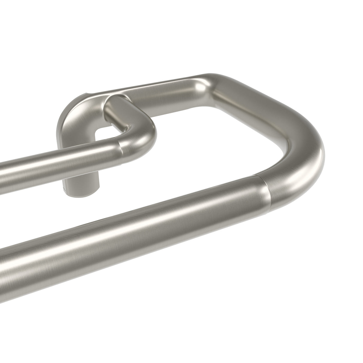 Double Curtain Rods | color: Matte-Nickel | size: 66-144" (168-365 cm) | diameter: 3/4" (1.9 cm)