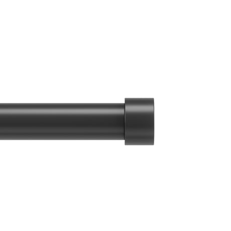 Single Curtain Rods | color: Matte-Black | size: 36-66" (91-168 cm) | diameter: 1" (2.5 cm)