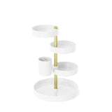 Cosmetic Organizers | color: White-Brass