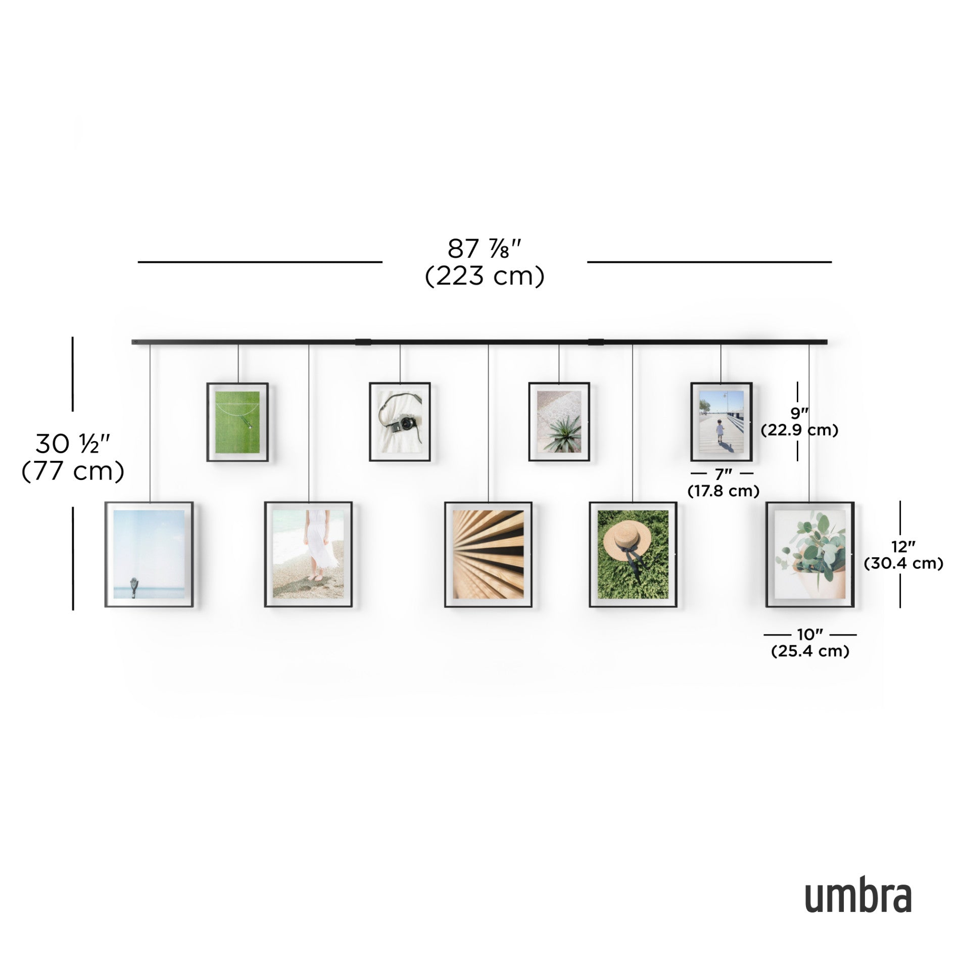 Exhibit Wall Picture Frames, Set of 9 – Umbra Europe
