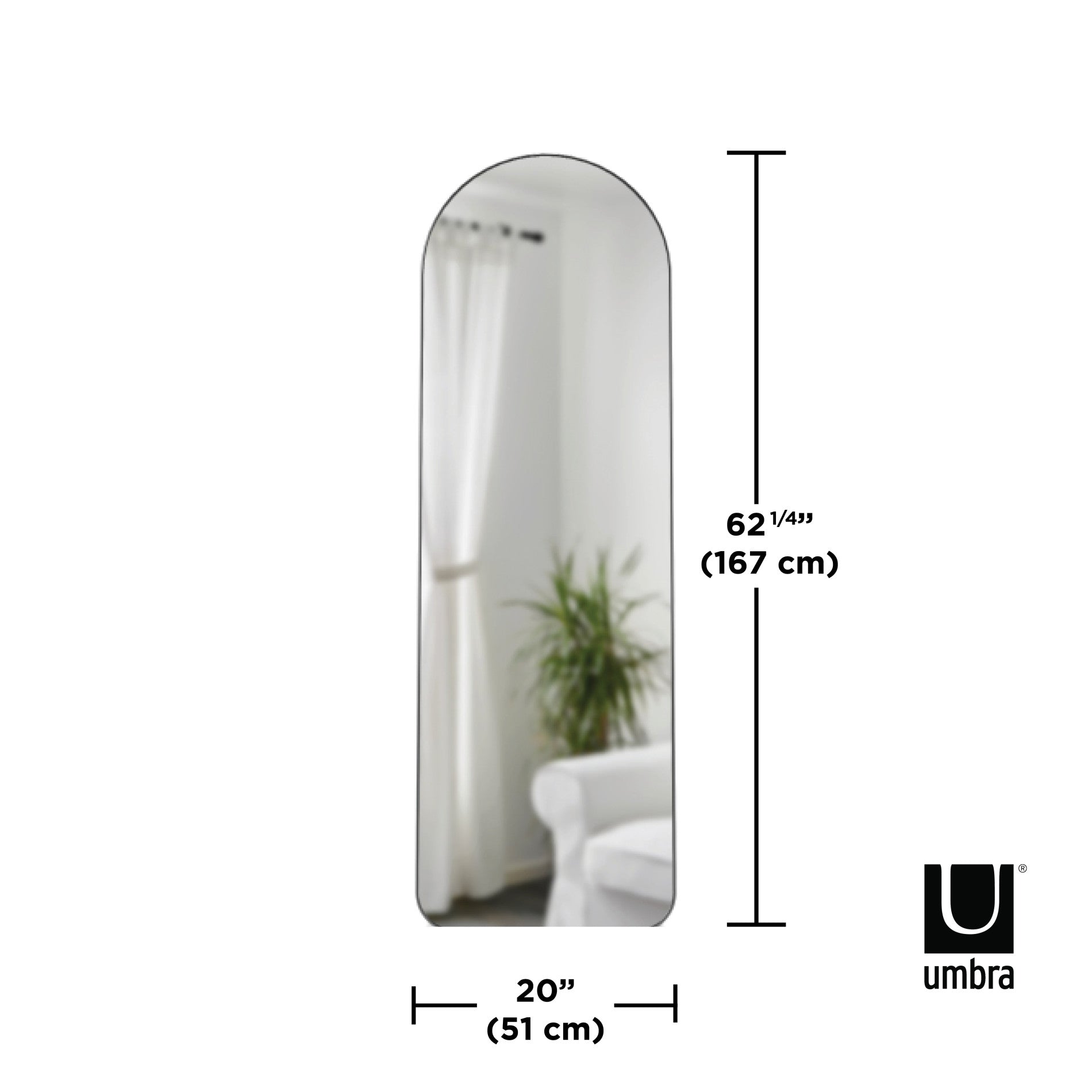 Hubba Arched Leaning & Wall Mirror – Umbra Europe