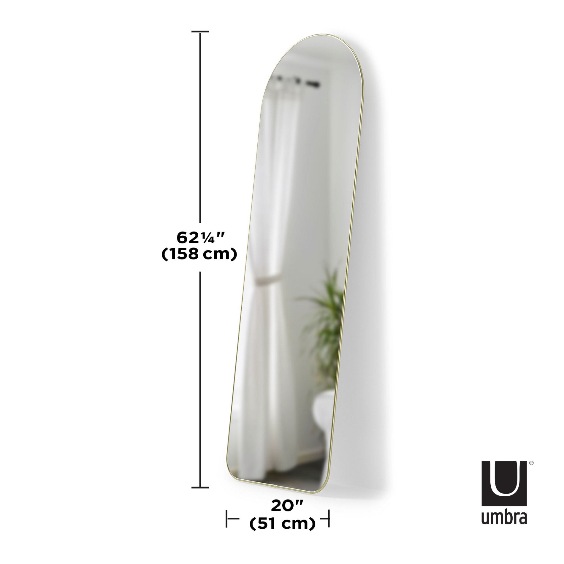 Hubba Arched Leaning & Wall Mirror – Umbra Europe