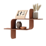 Shelves & Magazine Racks | color: Light-Walnut