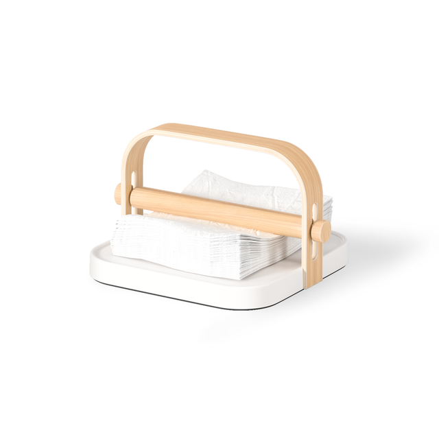 Napkin Holders | color: White/Natural