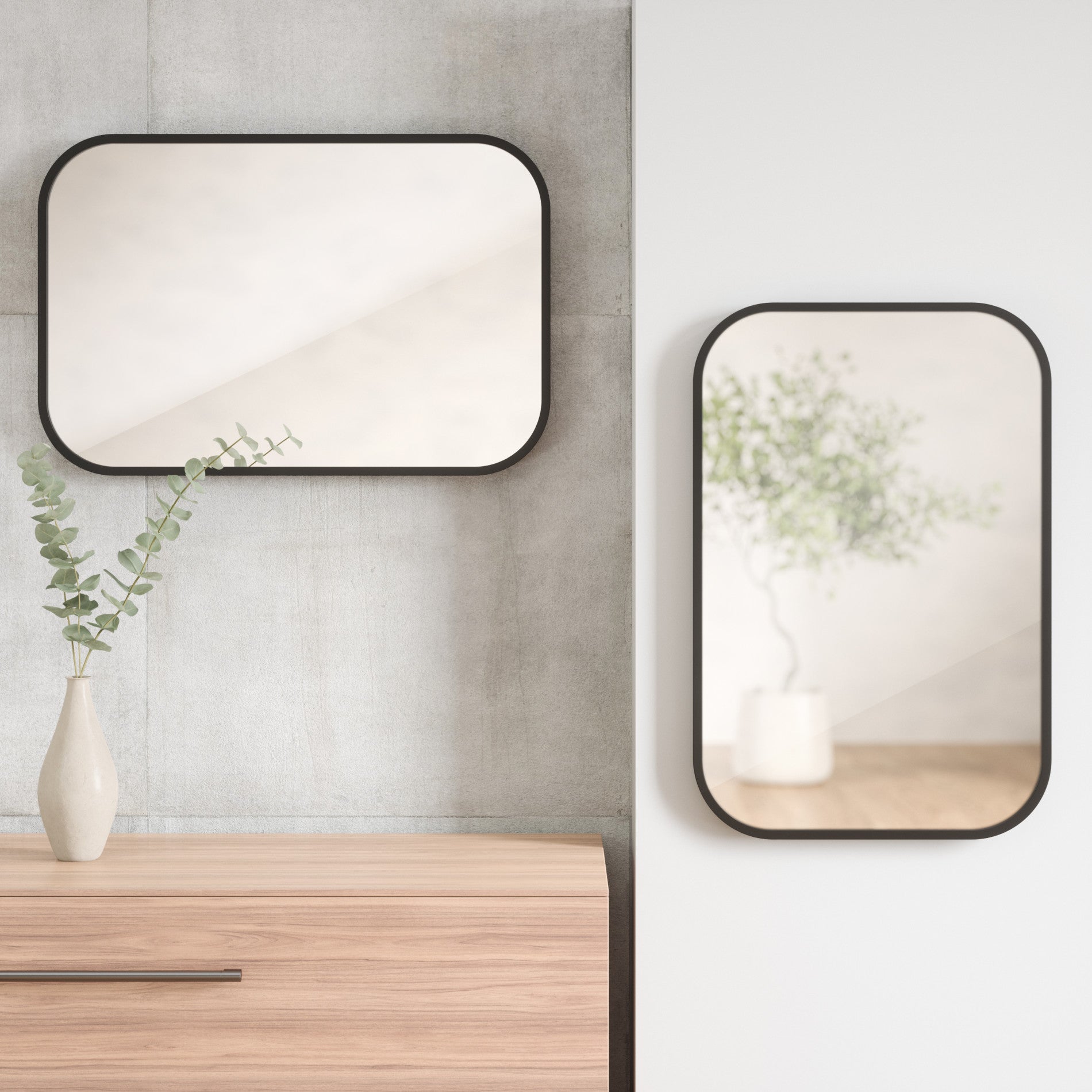 Hub Rectangle Wall Mirror – Umbra Europe
