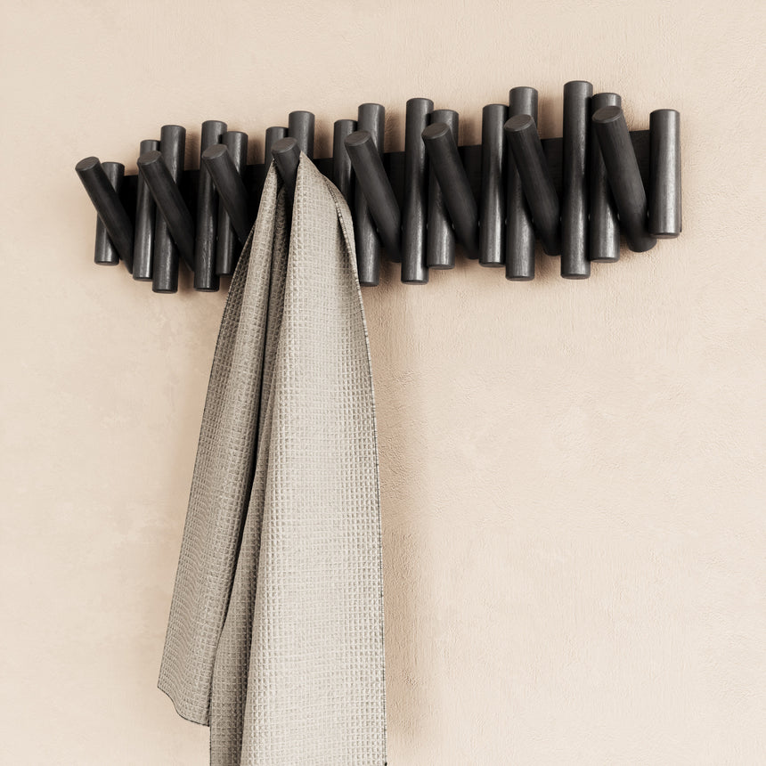 Wall Hooks | color: Black | size: 8-Hook | Hover