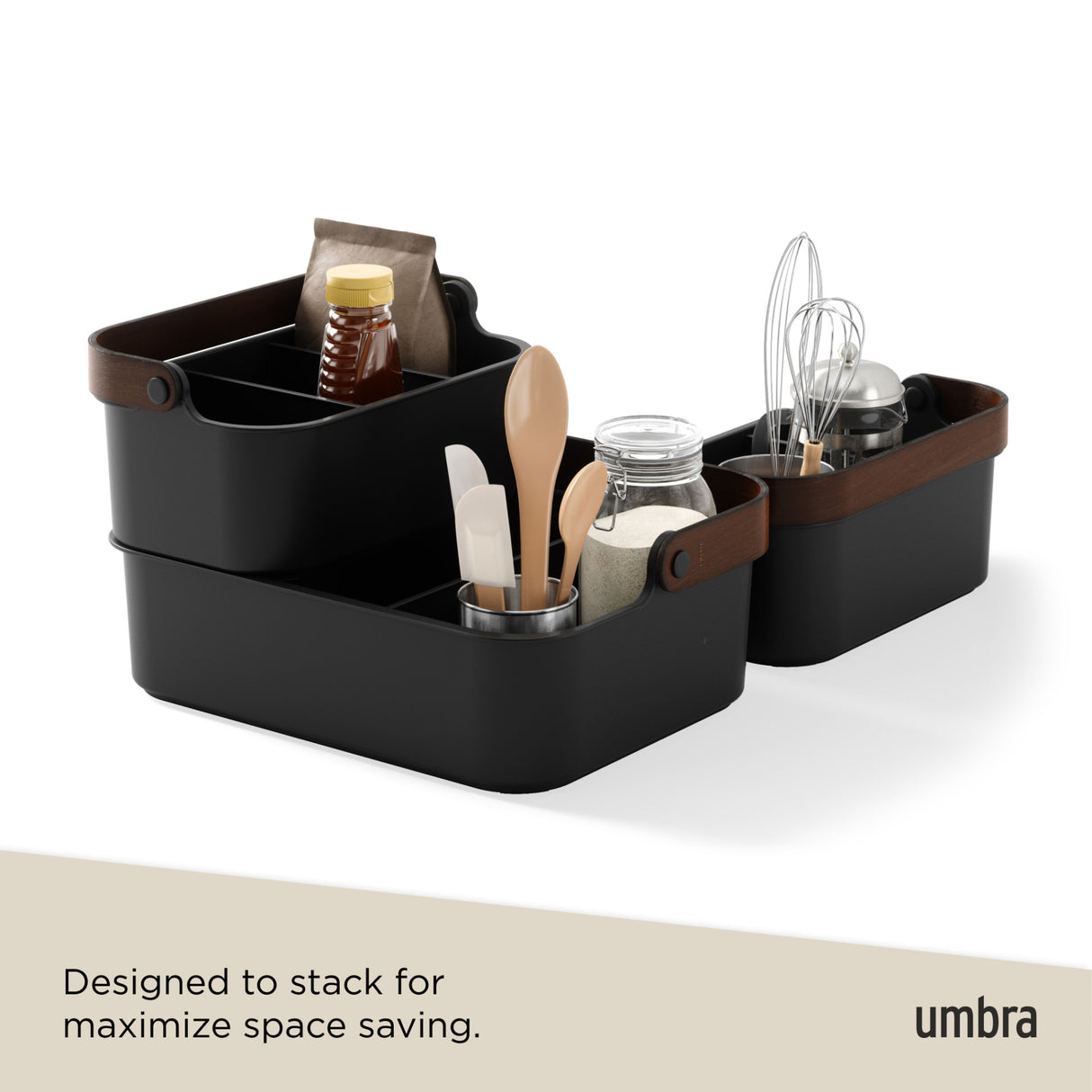 Kitchen Organization | color: Black-Walnut | size: Large