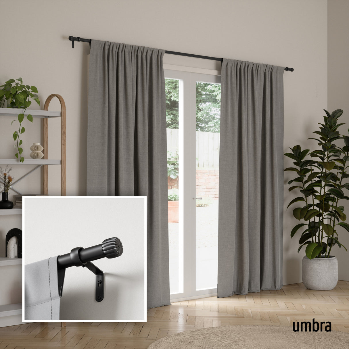 | color: Matte-Black | size: 36-66" (91-168 cm) | diameter: 1" (2.5 cm)