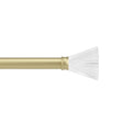 Single Curtain Rods | color: Eco-Friendly Gold | size: 42-120" (107-305 cm) | diameter: 1" (2.5 cm)