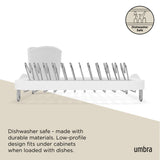 Dish Racks | color: White-Nickel