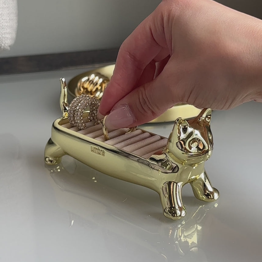 Ring Holders | color: Brass