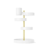 Cosmetic Organizers | color: White-Brass