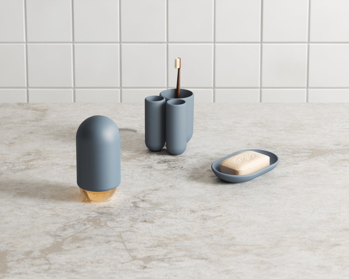 Tumblers & Toothbrush Holders | color: Slate Blue