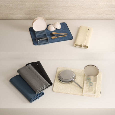 Dish Mats | color: Slate Blue